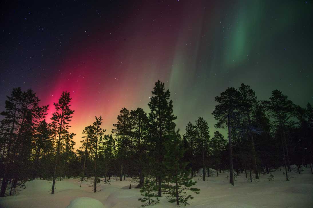 dónde ver la aurora boreal